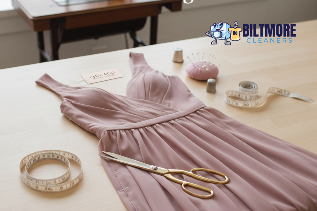 Bridesmaid Dress Alterations in Chicago with Biltmore Cleaners